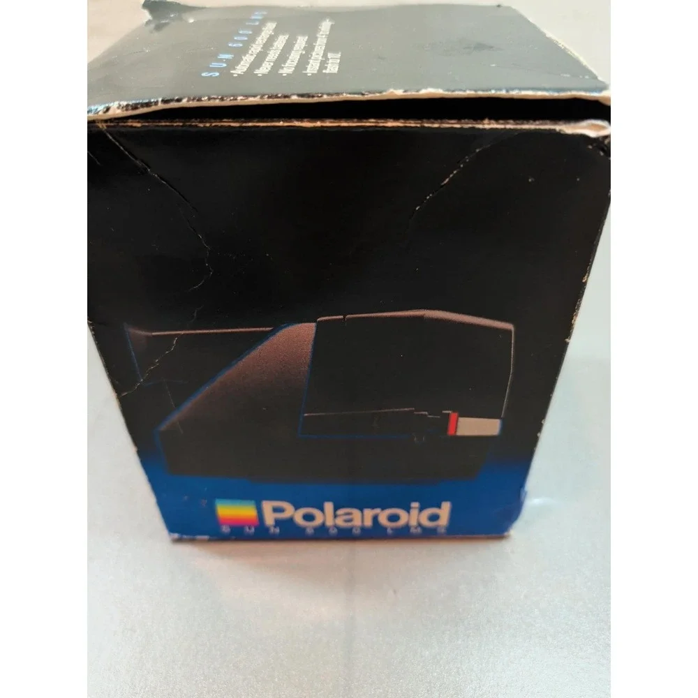 Vintage Polaroid Sun 600 LMS Instant Land Camera with Original Box and Manual
